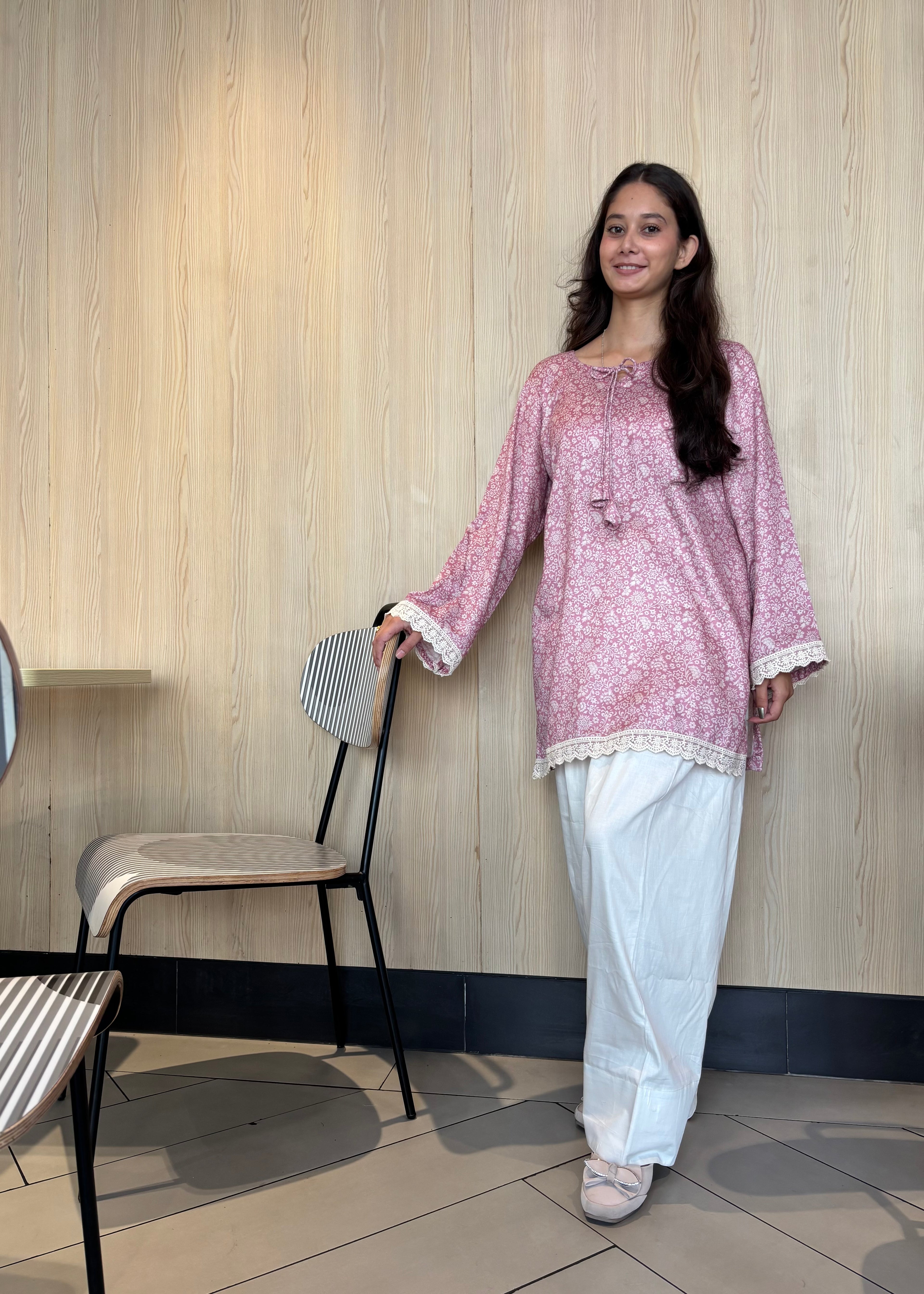 Mauve Blossom Farsi Salwar Kameez – Jam Cotton