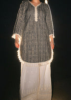 Pure Cotton Printed Kurti with Chikankari Farshi  salwar
