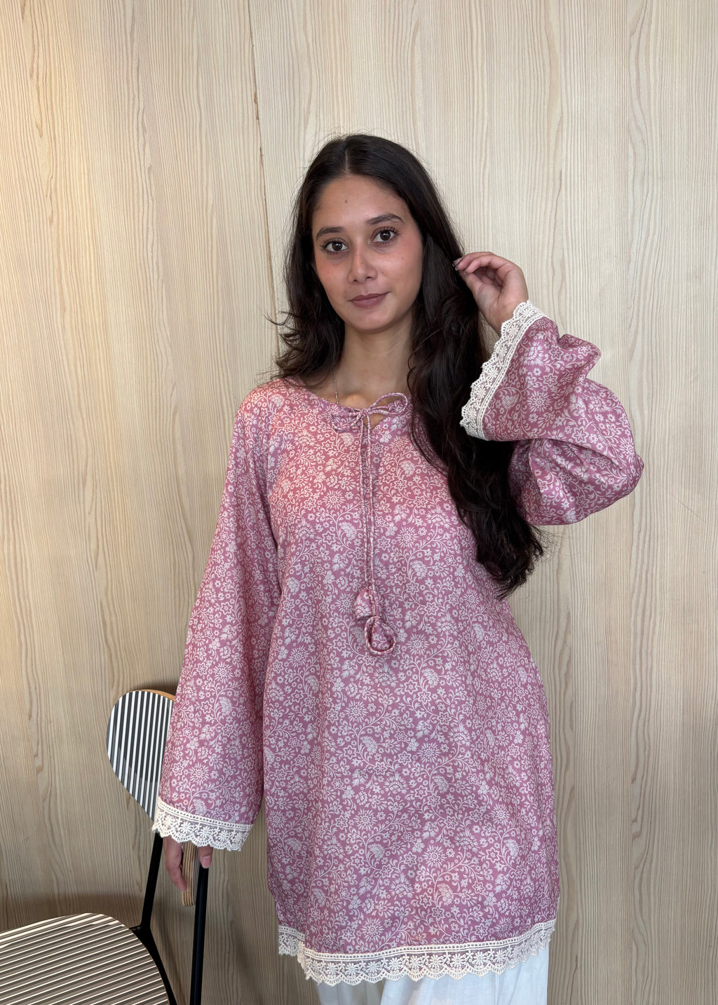 Mauve Blossom Farsi Salwar Kameez – Jam Cotton