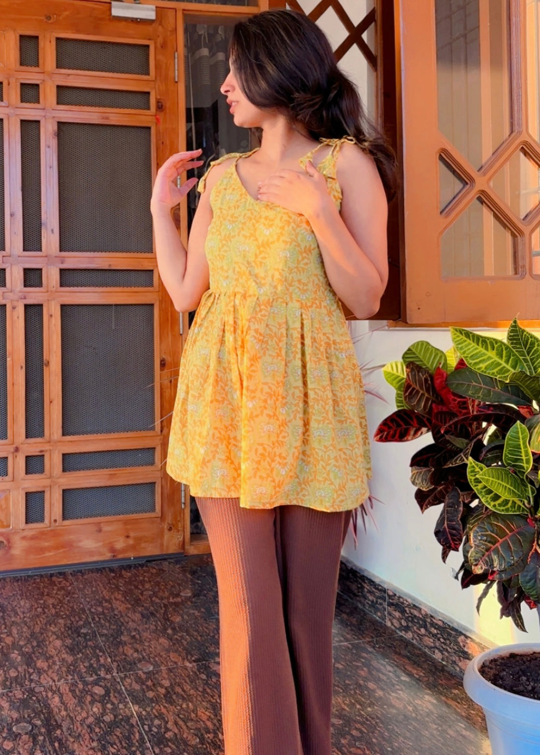 Pure Cotton Printed Kurti